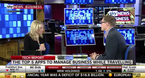 Futurist Anders Sorman-Nilsson on the Top 5 Apps to Manage Business from the Air / Sky News Business Interview