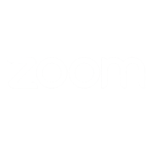 Zoom Transparent Logo White