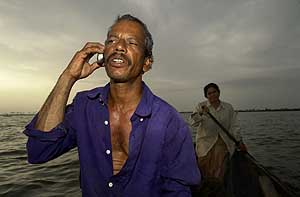 Raj calling with nokia 1100 phone