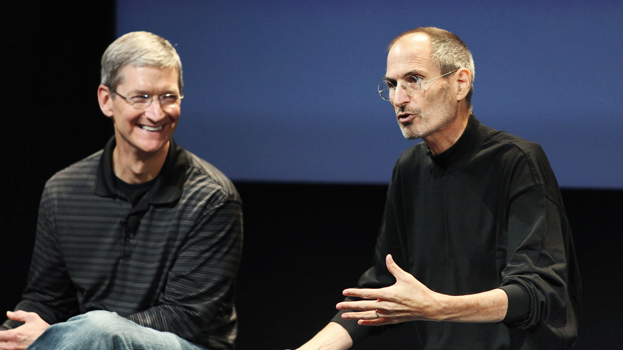 Tim Cook and Steve Jobs